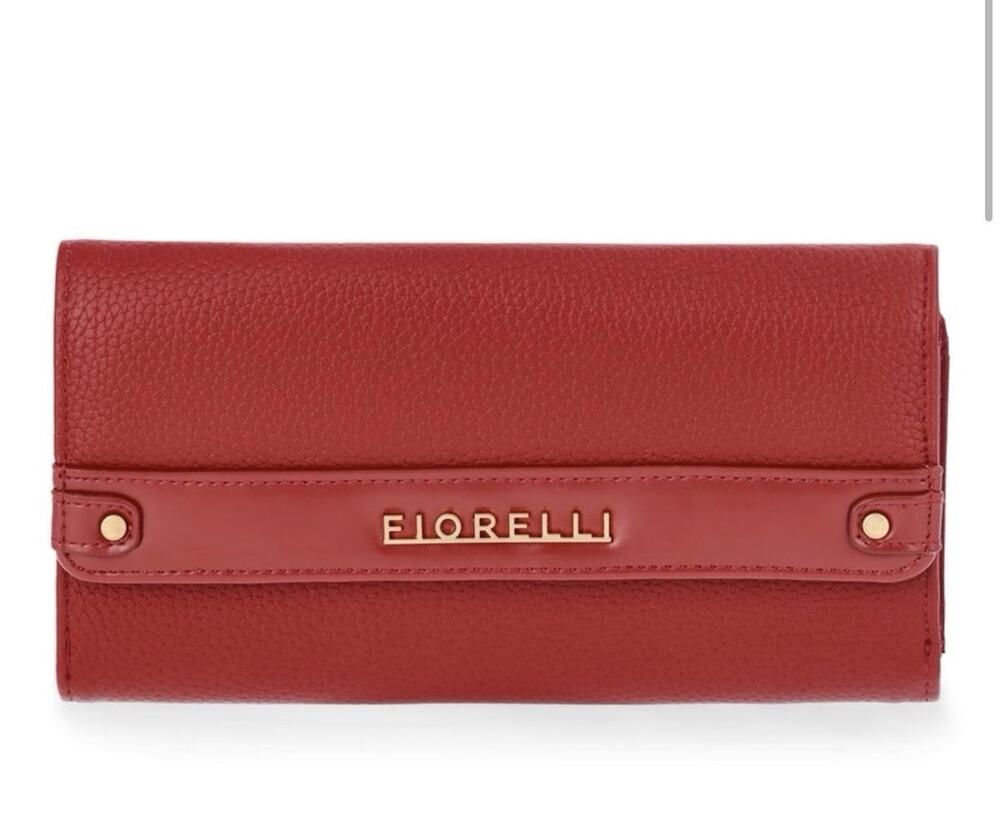Fiorelli Women's Diana Double Sided Clutch Wallet, Syrah Red